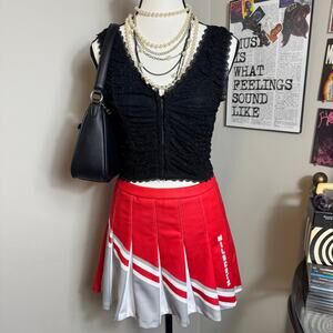 Champion Ultrafuse Wildcats Red Pleated Athletic Skirt
